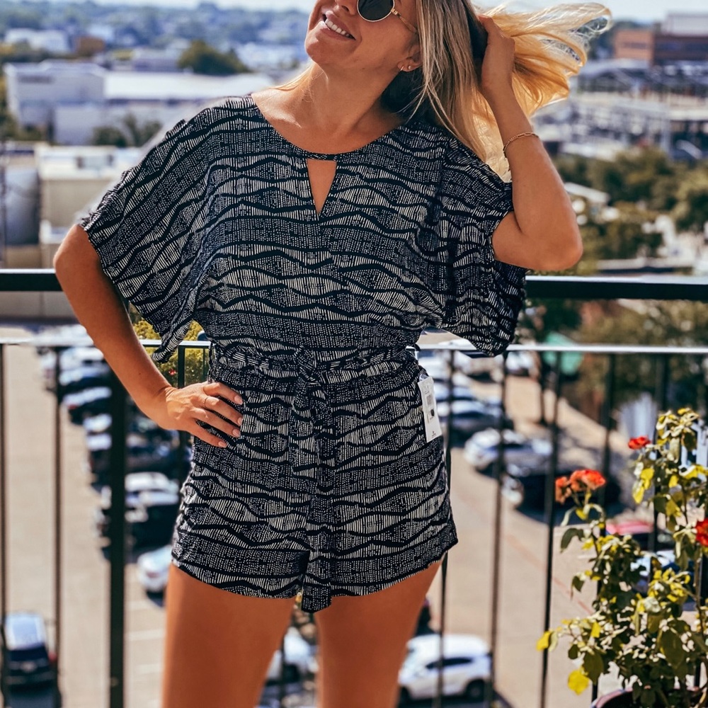 Ripcurl Romper (Black & White print)
